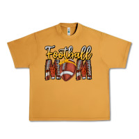 Peanut Butter Football Mom Urban Heavy Tee - CowhideDigitalArt