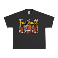 Pigment Black Football Mom Urban Heavy Tee - CowhideDigitalArt