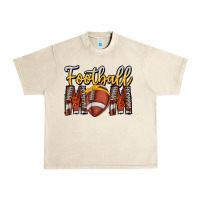 Sandshell Football Mom Urban Heavy Tee - CowhideDigitalArt