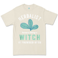 Bone funny herbalist because a witch is frowned upon herbalism t shirt Premium Tee - linhVisuals