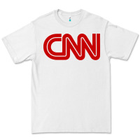 White cnn Premium Tee - linhVisuals