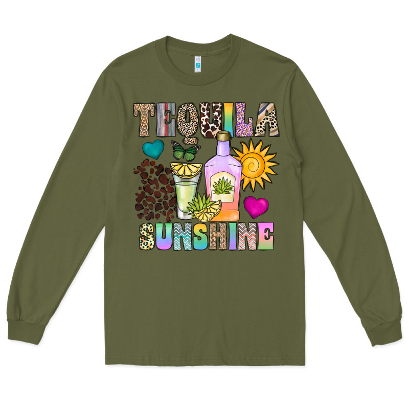 Tequila Sunshine Long Sleeve Tee by CowhideDigitalArt | Teevron