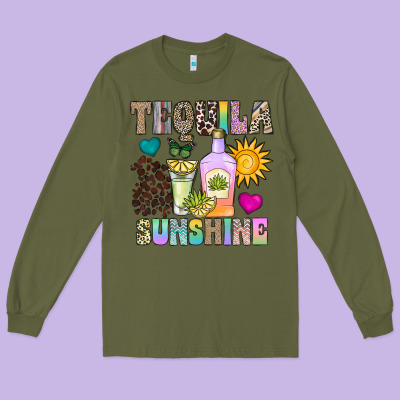 Tequila Sunshine Long Sleeve Tee Designed By Cowhidedigitalart