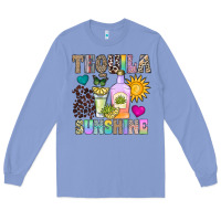 Colony Blue Tequila Sunshine Long Sleeve Tee - CowhideDigitalArt