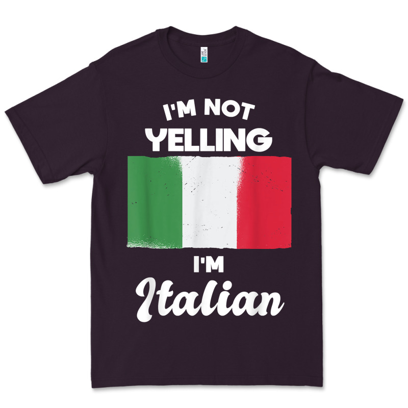 I'm Not Yelling I'm Italian T Shirt Premium Tee by linhVisuals | Teevron