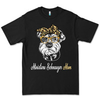 Black birthday and mother's day gift miniature schnauzer mom t shirt Premium Tee - linhVisuals