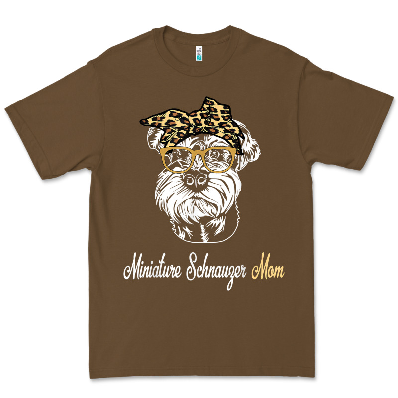 Birthday And Mother's Day Gift Miniature Schnauzer Mom T Shirt Premium Tee by linhVisuals | Teevron