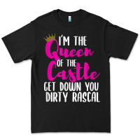 Black i’m the queen of the castle get down you dirty rascal t shirt Premium Tee - linhVisuals