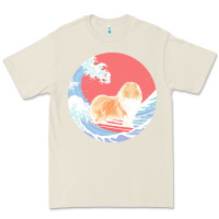 Bone rough collie t  shirt rough collie gifts   ocean waves surfing rough c Premium Tee - linhVisuals