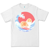 White rough collie t  shirt rough collie gifts   ocean waves surfing rough c Premium Tee - linhVisuals