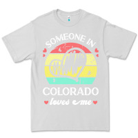 Dove Grey someone in colorado loves me t  shirt someone in colorado loves me fun Premium Tee - linhVisuals