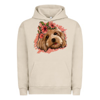 Pigment French Oak cockapoo floral pink glitter Urban Hoodie - Jasminsmagicworld
