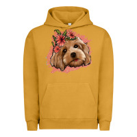 Pigment Peanut Butter cockapoo floral pink glitter Urban Hoodie - Jasminsmagicworld