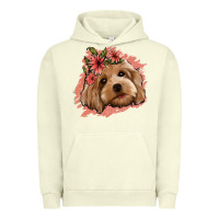Pigment Pistachio cockapoo floral pink glitter Urban Hoodie - Jasminsmagicworld