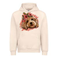 Sandshell cockapoo floral pink glitter Urban Hoodie - Jasminsmagicworld