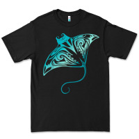 Black hawaii tribal manta ray hawaiian shirt shark lover t shirt Premium Tee - linhVisuals
