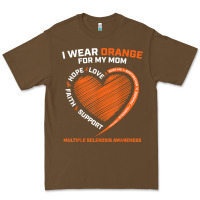 Cacao i wear orange for my mom ms multiple sclerosis awareness t shirt Premium Tee - linhVisuals