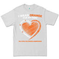 Dove Grey i wear orange for my mom ms multiple sclerosis awareness t shirt Premium Tee - linhVisuals