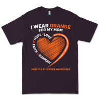 I Wear Orange For My Mom Ms Multiple Sclerosis Awareness T Shirt Premium Tee | Teevron