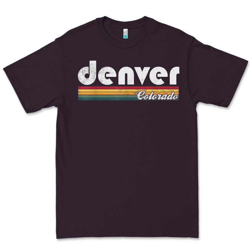 Denver Colorado Vintage 70's 80's Retro Style Men Women T Shirt Premium Tee by linhVisuals | Teevron
