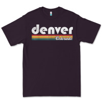 Plum denver colorado vintage 70's 80's retro style men women t shirt Premium Tee - linhVisuals