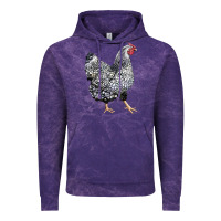 Cloud Purple wyandotte chicken Vintage Hoodie - LillyAllenDesigns