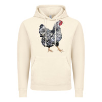 Vintage Artic wyandotte chicken Vintage Hoodie - LillyAllenDesigns