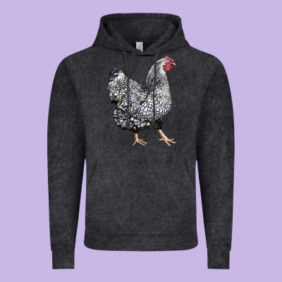 Wyandotte Chicken Vintage Hoodie Designed By Lillyallendesigns
