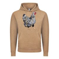Vintage Coffee wyandotte chicken Vintage Hoodie - LillyAllenDesigns