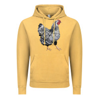 Vintage Mustard wyandotte chicken Vintage Hoodie - LillyAllenDesigns