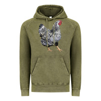 Vintage Olive wyandotte chicken Vintage Hoodie - LillyAllenDesigns