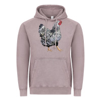 Vintage Zinc wyandotte chicken Vintage Hoodie - LillyAllenDesigns
