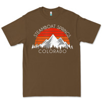 Cacao retro vintage steamboat springs colorado distressed t shirt Premium Tee - linhVisuals