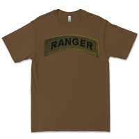 Cacao army ranger tab subdued infantry grunt pullover hoodie Premium Tee - linhVisuals