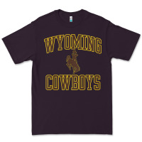 Plum kids wyoming cowboys apparel gameday arch over cowboys t shirt Premium Tee - linhVisuals