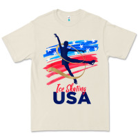 Bone ice skating dance support the team tshirt usa flag t shirt Premium Tee - linhVisuals