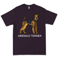 Plum airedale terrier crazy dog lover sweatshirt Premium Tee - linhVisuals