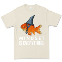 Bone mindset motivational quote cute goldfish shark fish t shirt Premium Tee - linhVisuals