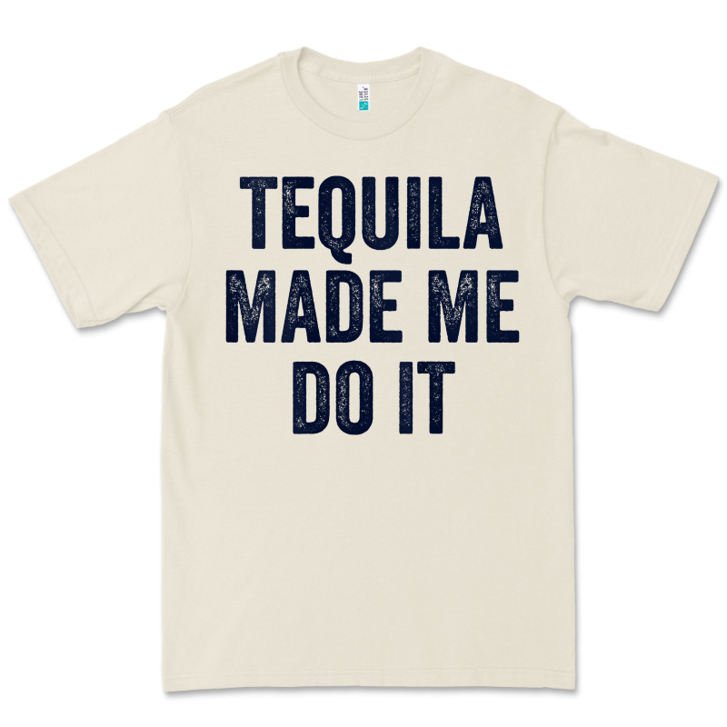 Womens Tequila Made Me Do It Tank Tops For Women Summer Drinking Tank Premium Tee by linhVisuals | Teevron