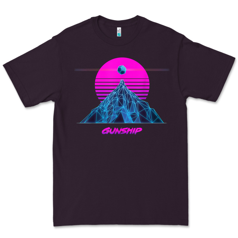 Pink Sun   Official Gunship T Shirt Premium Tee by linhVisuals | Teevron