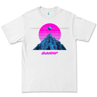 White pink sun   official gunship t shirt Premium Tee - linhVisuals