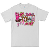 Dove Grey small town girl with flowers bbs Premium Tee - BundleAndBundleShop