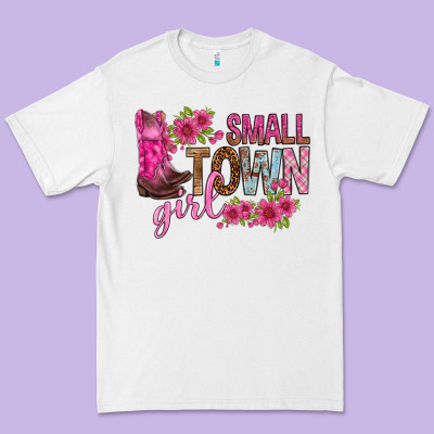 Small Town Girl With Flowers Bbs Premium Tee Designed By Bundleandbundleshop