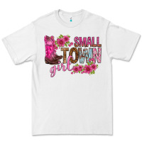White small town girl with flowers bbs Premium Tee - BundleAndBundleShop