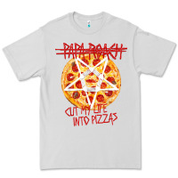 Dove Grey papa roach   official merchandise  cut my life into pizzas t shirt Premium Tee - linhVisuals
