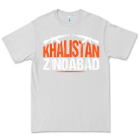 Dove Grey sikh khalistan zindabad singh punjabi t shirt Premium Tee - linhVisuals
