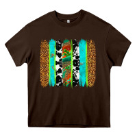 Chocolate Brown western brushstrokes Heavy Core Tee - OliviaCreatesArt
