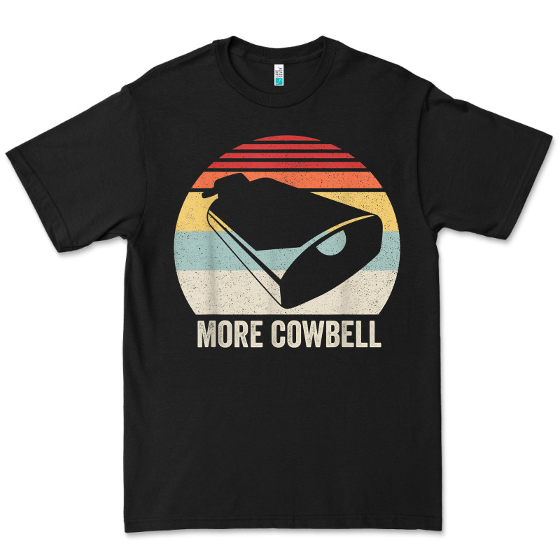 Retro More Cowbell Shirt Funny Drummer Gift Vintage T Shirt Premium Tee by linhVisuals | Teevron
