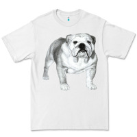 White English Bulldog Art Premium Tee - linhVisuals