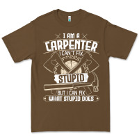 Cacao i can't fix stupid   funny carpentry woodworking carpenter t shirt Premium Tee - linhVisuals
